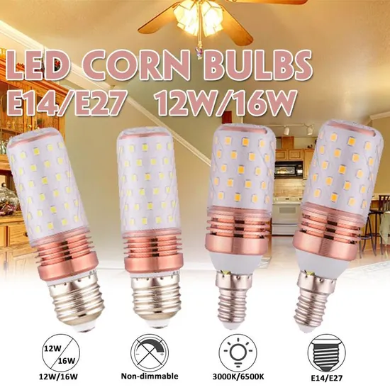 E27 E14 LED Corn Bulb 120 LEDs 220V Lamp 20W Indoor Lights
