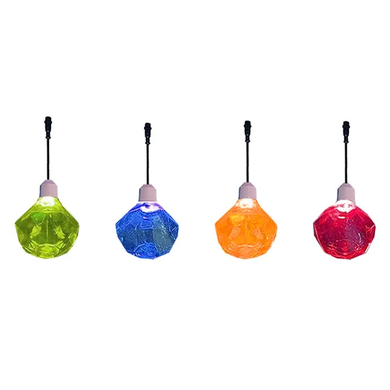 RGB DMX512 Dimmable Christmas Decorative Crystal Light LED Bulbs Hanging Lights