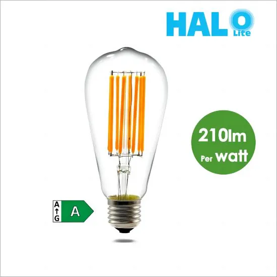 Halolite Filament Bulb LED Lamp 7W E27 St64 Energy Saving Lamp Class a Light