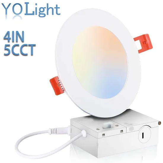 4 Inch Panel Lights with Junction Box 5CCT LED Dimmable Downlight