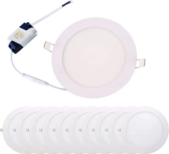 18W 8" Cool White Ultra Thin LED Panel Downlight Round Ceiling Recessed Spot Light Panel Lamp
