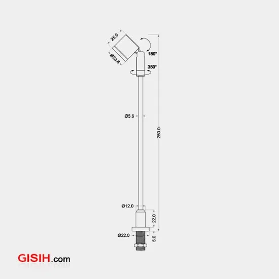 Low Power Mocular Indoor LED Standing Spotlight of Jewelry Light (LC7316DC-N)
