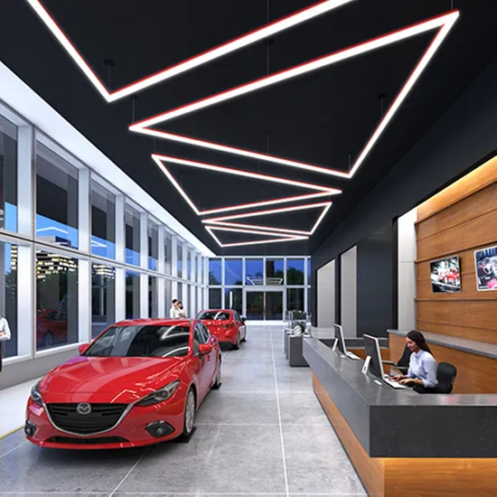 Surface Flexible Suspended Dimmable LED Linear Lighting Highbay Fixture