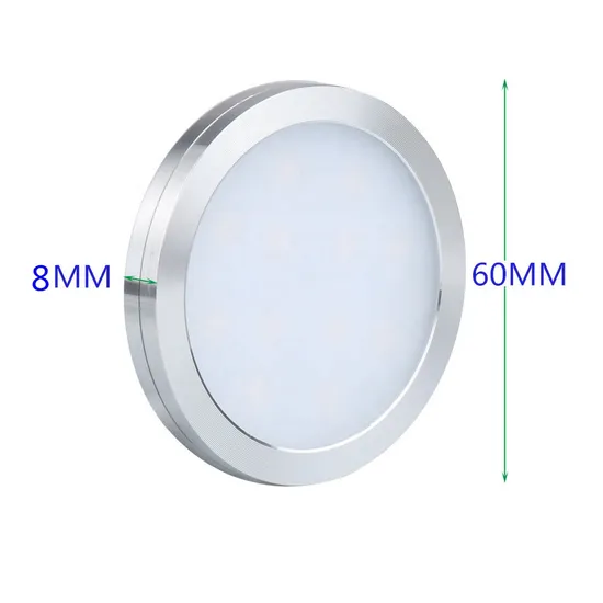 2.5W DC12V LED Spot Light Small Round LED Under Cabinet Light Cute Round Aluminum LED Closet Light LED Puck Light