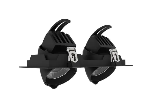 Double Head 15-25W LED Recessed Housing Downlight LED Light Anti-Glare Trim Spotlight