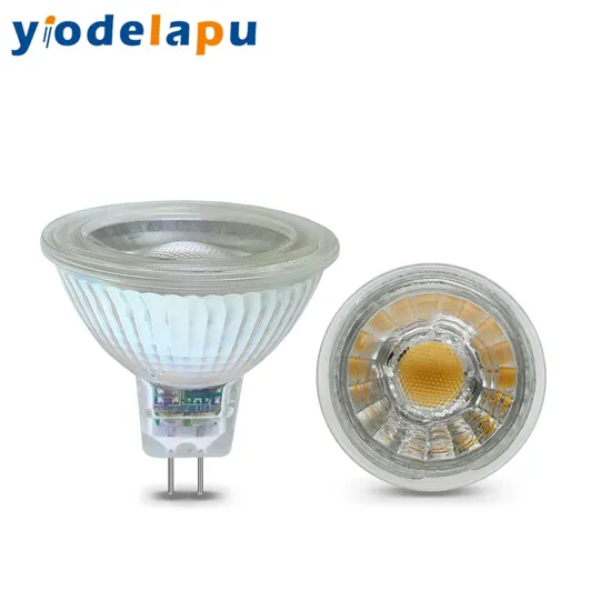 MR16 LED Lights 5W Dimmable COB Chip Glass LED Spotlight