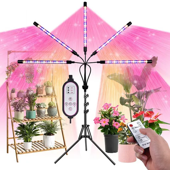 Indoor Plants Full Spectrum LED Light White Sunlight Growing Light Lightshid HID Grow Light Systems for Seeding Succulent Herb Updated