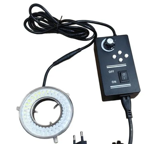Profession Four Control Adjustable Light Source, LED Ring Light Source, Industrial Microscope Light Source