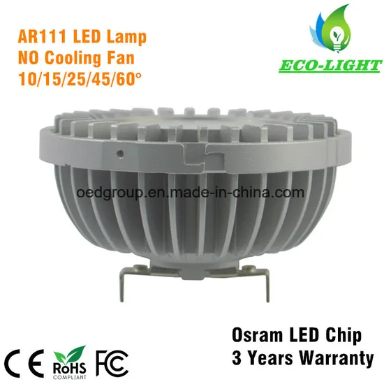 AR111 Dimmable Lamp 110V 120V LED Lamp AR111 G53 220V 230V Aluminium AR111 Downlights
