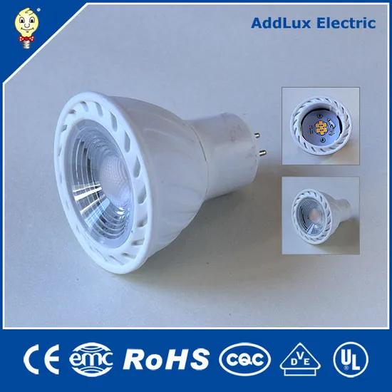 110V 220V Dimmable 5W Gu5.3 COB LED Spotlight Lighitng Made in China for Hotel, Accent, Bar, Counter, Showroom, Display, Bedroom From Best Distributor Factory