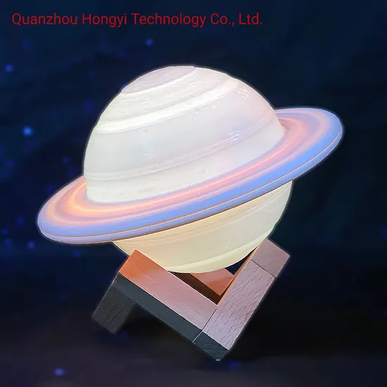 3D Printing Planetary Series Multi-Color Gradient Remote Control Touch Saturn Lamp