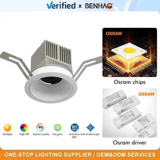 LED Recessed Interior Ceiling Smart Dimmable Adjustable Die-Cast Aluminum 10W Spotlight