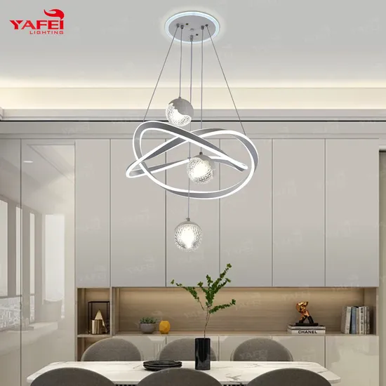 Modern Lights Living Room Ring Pendant Hanging Home LED Lighting Lamp Chandelier