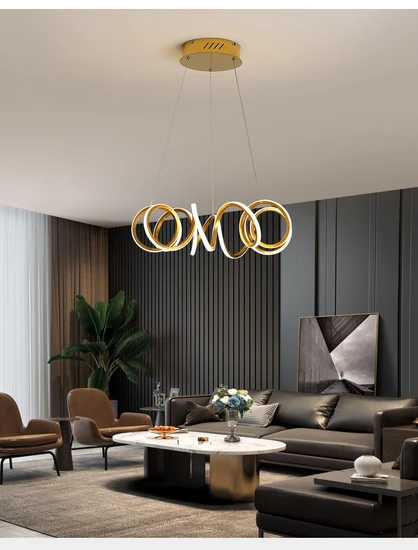 Modern LED Ceiling Pendant Light - Customizable Colors Available