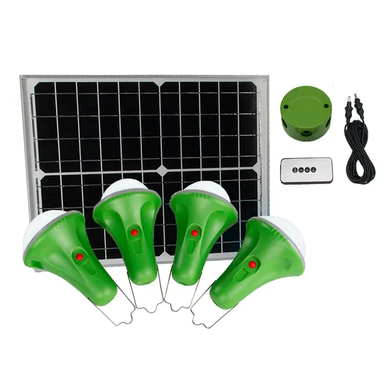 Solar Lights Home Outdoor Solar Power System Light Kit with 4 Bulbs Solar Household Light