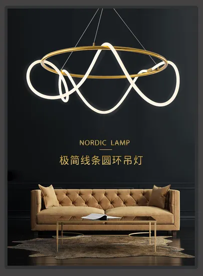 New Light Luxury Fashion European and American Modern Minimalist Art Creative Restaurant Bar Bedroom Chandelier