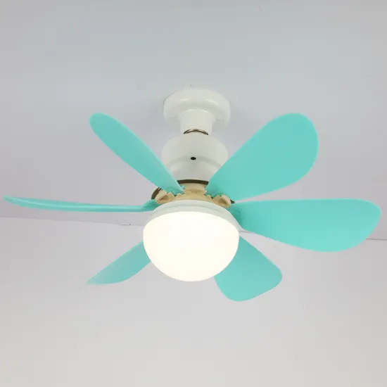 Indoor Bedroom Living Room Kitchen Ceiling Mute Decorative LED Fan Light White Remote Smart Control E27 B22 Install Summer Cooling Fan Ceiling Light