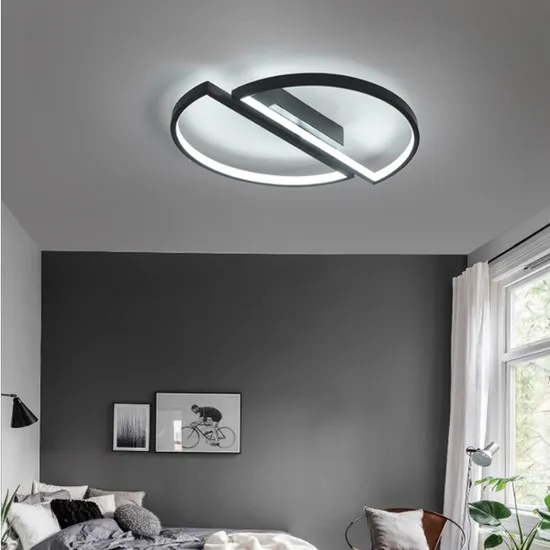 Double Semicircle Modern Aluminum LED Ceiling Lamp Light for Bedroom, Living Room