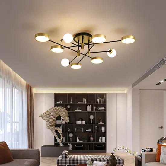 New Living Room LED Light Luxury Bedroom Ceiling Lamp