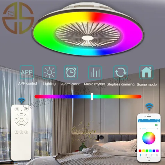 Stylish Ceiling Fan Light Fixture for Restaurant and Bedroom Lighting