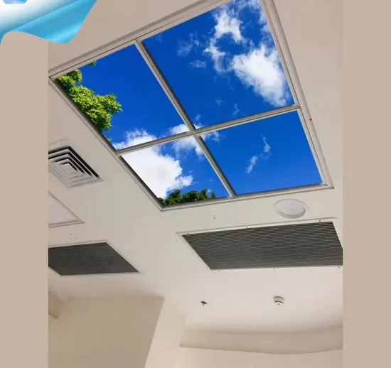 LED Wall Frame Picture Ceiling Sky Light Blue Wallpaper