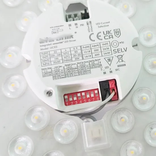 Unigue Hold-Time Daylight Sensor Stand-by Time Dim Level LED Microwave Motion Sensor Ceiling Panel Light