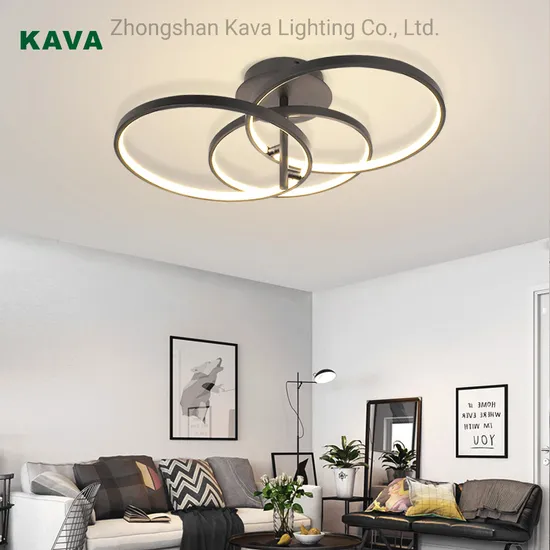 CE UL ETL Certification Indoor Bedroom Home Decoration Black Aluminum Interior Light LED Ceiling Lamp