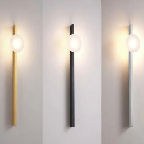 Energy Saving Metal Linear Wall Mounted Lamp Fixtures Modern Wall Sconce