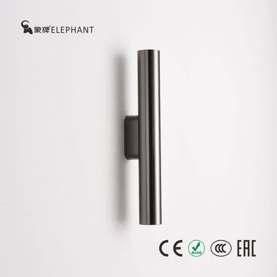 15W IP44 Wall Mounted Hallway Sconce LED Villa Hotel Building Aluminum 600mm Long Tube Electroplated Pearl Black, Gold and Sand Gold LED Wall Light