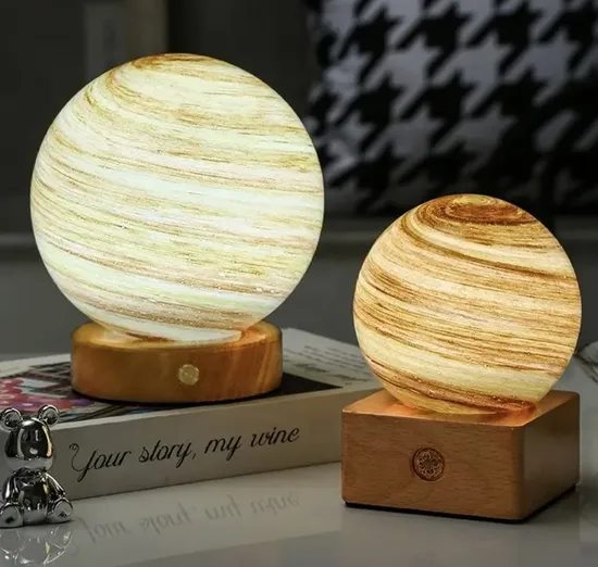 Christmas Birthday Gifts Touch Control Mars Saturn Planet Night Light