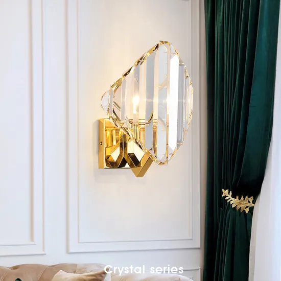 Modern Simple Nordic Luxury Crystal Wall Lamp LED Decorative Lighting