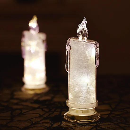 Romantic Battery Operated LED Flameless Pillar Candles