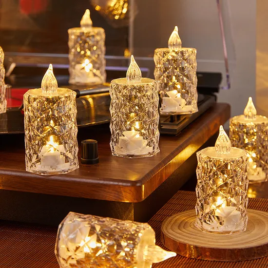 Flameless LED Candles Lights Devotional Prayer Decor Candle Lights