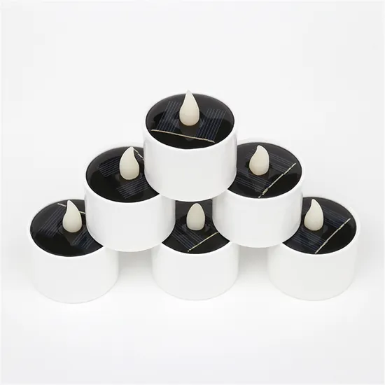 Electronic Flameless Solar Powered LED Candles Solar LED Tea Lights Lamp