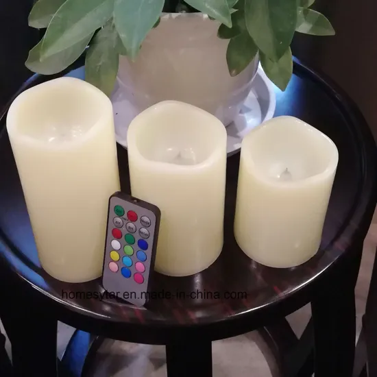 LED Compound Candle Set with Remote Control, Also Can for Candle Lantern Inside