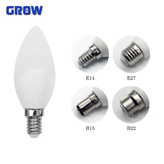 C37 LED Candle Light Bulb 7W B22/B15/E14/E27 Base Available 220-240V/110V 3000-6000K Chinese Factory Direct for Interior Lighting