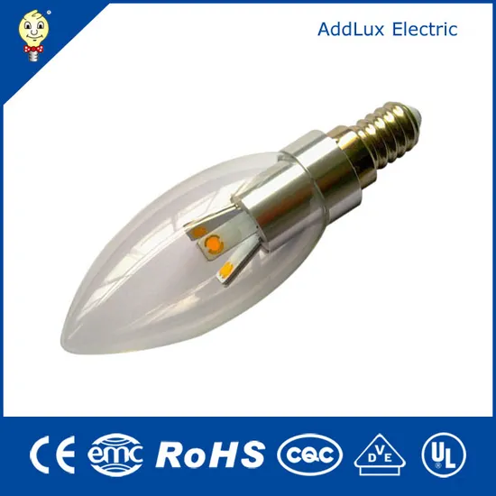 All-in-One E14 Clear Cover SMD LED Candle Bulb