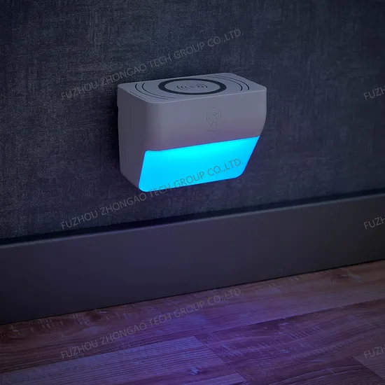 Qi Wireless Multifunction Charger Adapter with Atmosphere LED RGB Lamp Smart Home Lights