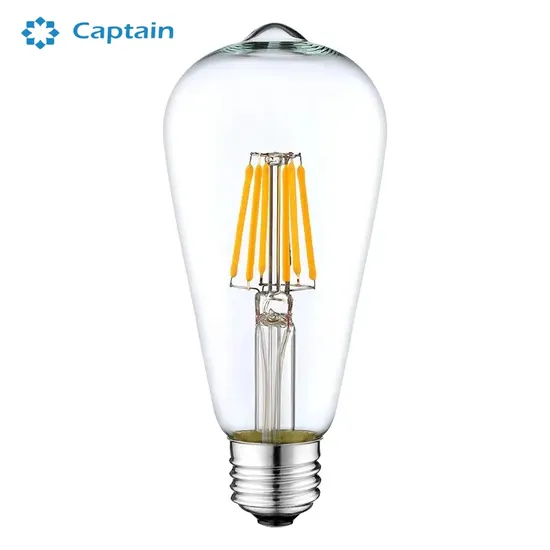 St64 E26 E27 2700K 120V 220V Clear Glass LED Edison Filament Bulb for Vintage Lighting