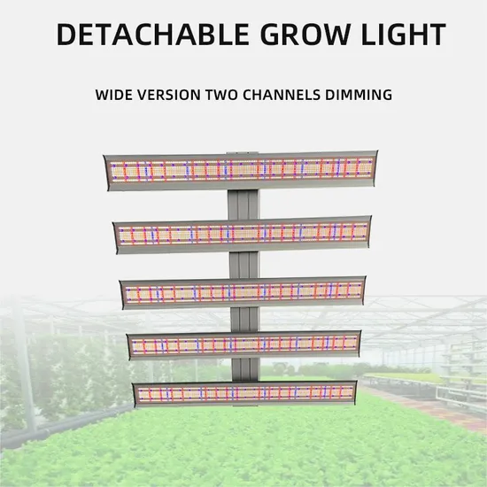 1000W 1200W 1500W Detachable Full Spec Two Channels Dimmable Commercial Plant Lamp LED Grow Lights UV IR for Vertical Farm