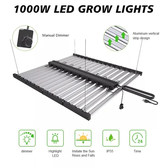 LED Grow Lights Full Spectrum Grow Light LED Grow Lamp HS: 9405409000 ETL Aluminum for Indoor