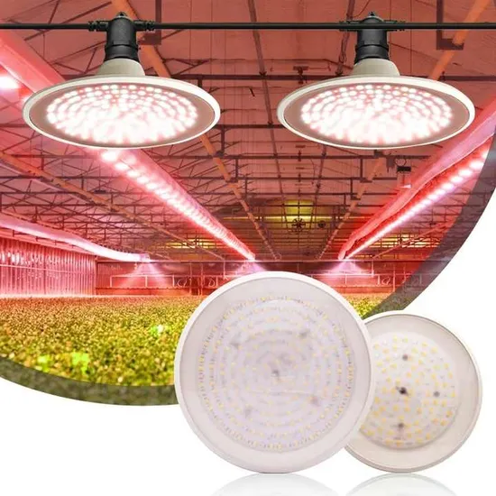 Blue 450nm Red 660nm Spectrum Veg Bloom Plant Growth Light 15W UFO LED Grow Bulb Lamp