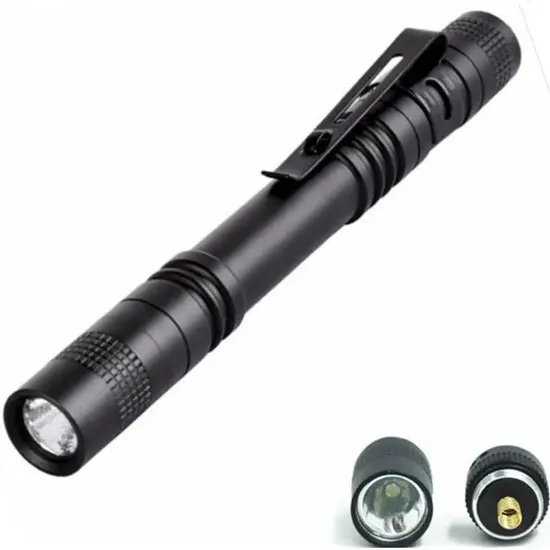 500 Lumens Clip Pen Flashlight Pocket XPE Outdoor Camping Torch Mini Light