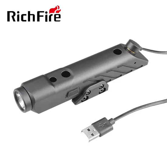 Richfire New 1700lm Green Laser Light Laser Tactical Flashlight White Light Combo IP66 Waterproof Outdoor Light