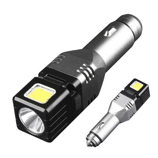 USB Charging Car Charging Multi-Purpose Flashlight Built-in Battery Tactical Flashlight