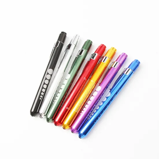 Mini Portable LED Yellow or White Light Nursing Aluminum Alloy Body Medical Penlight