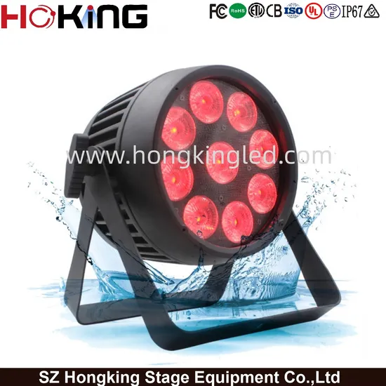Control 9X12W 6in1 RGBWA UV LED Battery Powered for Stage Lighting