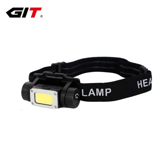 Waterproof IP54 Type C Rechargeable 2600mAh COB LED Flashing Headlamp for Camping