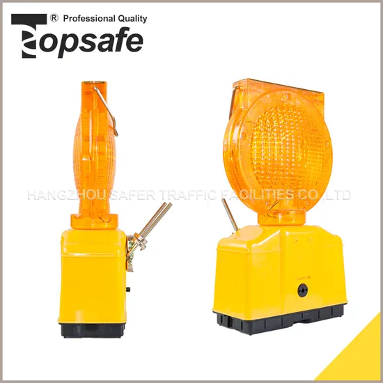 High Brightness Blinking Barricade Construction Warning LED Solar Light for Traffic Safety