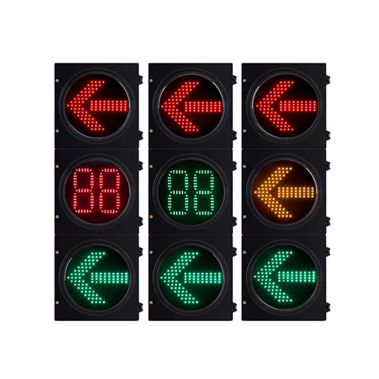Easy Install Smart Control Single Degree 300mm 24V Intelligent Traffic Signal Light